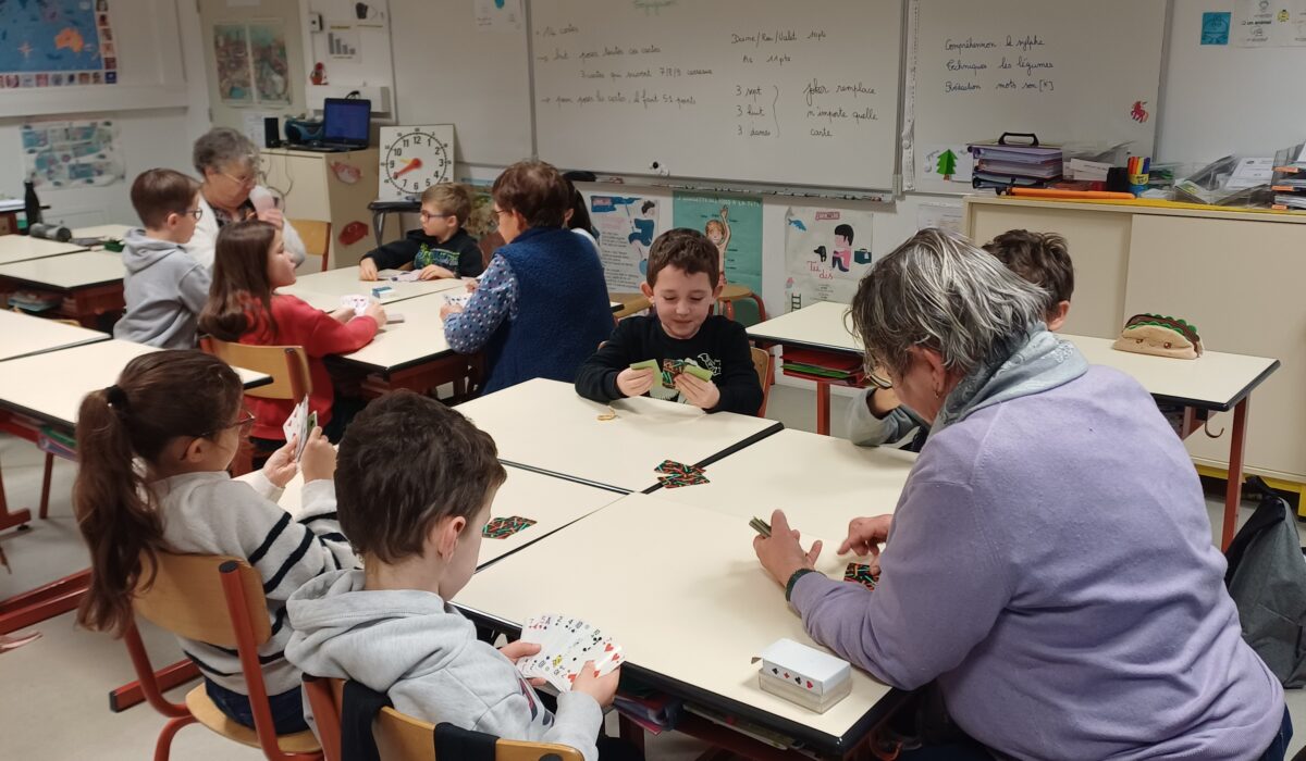 Rencontre intergénérationnelle.