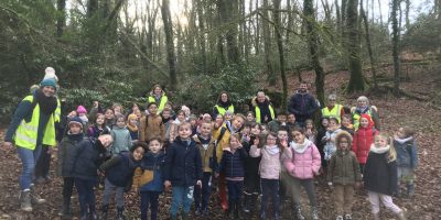 Ecole Dehors : Sortie de l’hiver, c’est super, par temps clair, à la Boissière ;-)